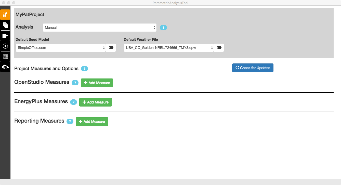 Select Baseline Model and Weather File