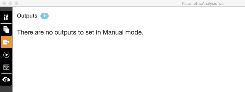 Output Tab in Manual Mode